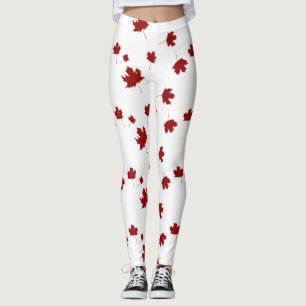 Leggings Canadá hojas de arce canadá día imprimir fresco Le