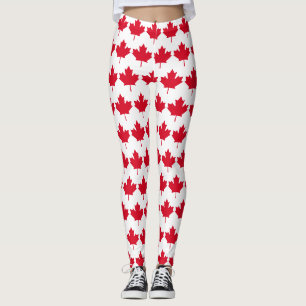 Leggings Canadá: La hoja de arce es patriótica libre de ven