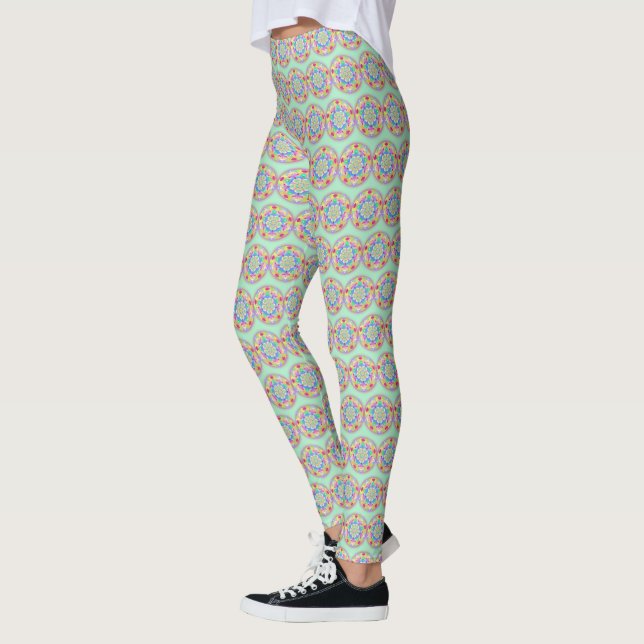 Leggings Canción arcoiris Mandala (Izquierda)