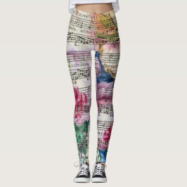 Leggings Canciones florales