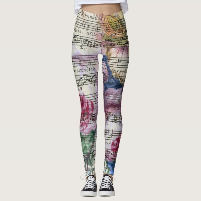 Leggings Canciones florales (Anverso)
