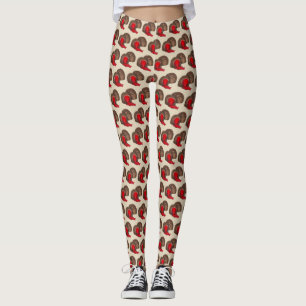 Leggings Candía de San Valentín de cerezo cubierto de choco