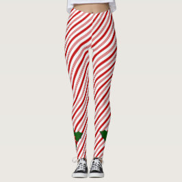 Leggings Candy Cane con Holly - Piernas