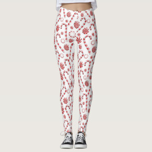 Leggings Candy Cane Peppermint