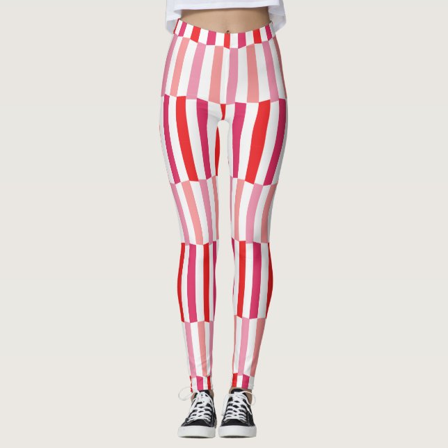 Leggings Candy Canes cruzados (Anverso)