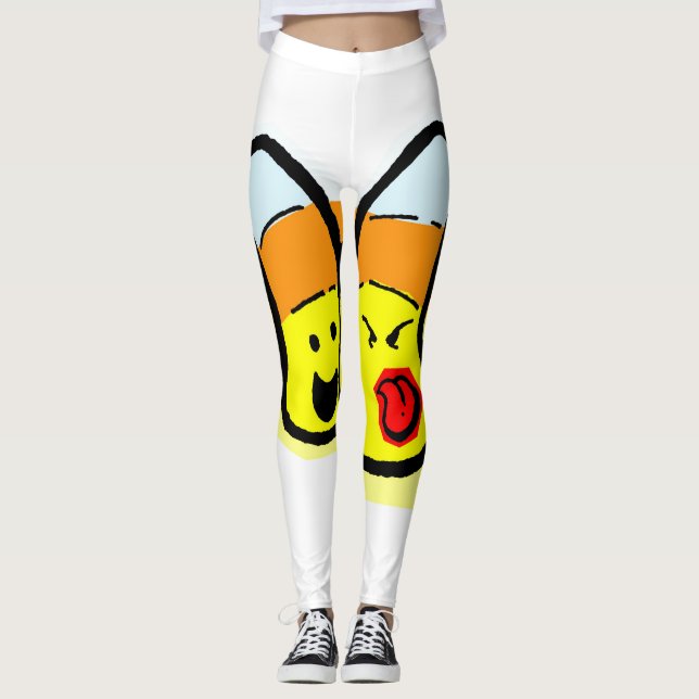 Leggings Candy Legs - Candy Corn (Anverso)