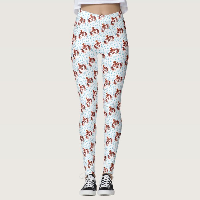 Leggings Cangrejo de río personalizado (Anverso)