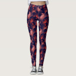 Leggings Cangrejo rojo gracioso, océano náutico de langosti<br><div class="desc">Regrese en estas leggings súper divertidas que presentan un patrón de cangrejo rojo. Perfecto para unas vacaciones en la playa,  un cangrejo o un hervidor de langosta,  hacer ejercicio en el gimnasio y el desgaste diario de la costa.</div>