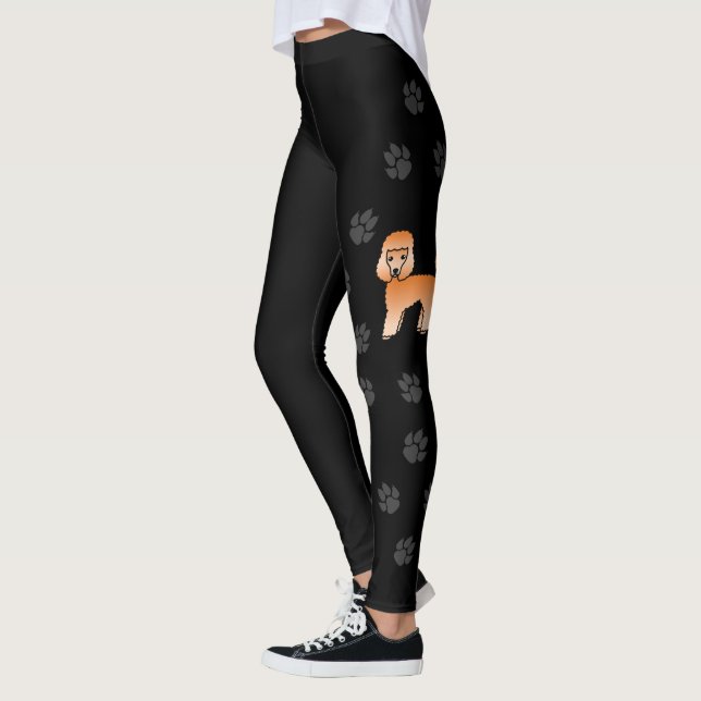 Leggings Caniche Toy Albaricoque Perro Lindo Con Patas Negr (Izquierda)