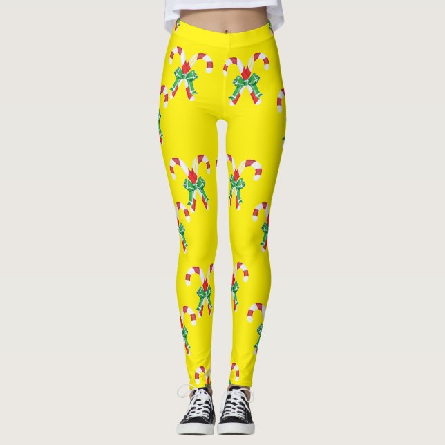 Leggings Cañones de golosinas y cintas (Anverso)