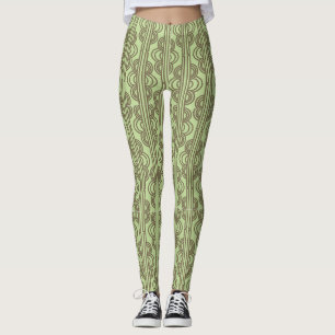 Leggings Cañones de ovario verdes
