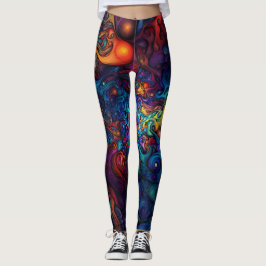 Leggings Caos de color para el yoga y los pilates