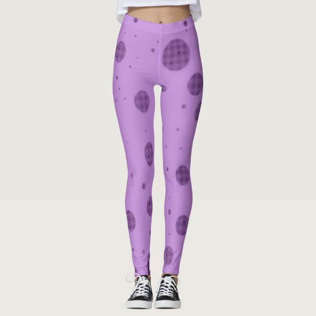 Leggings Caos de Punto Púrpura (Anverso)