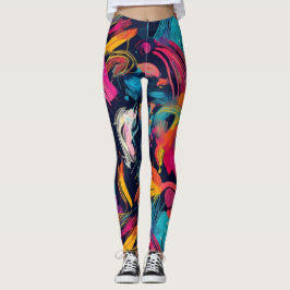 Leggings Caos Grafiti Salpicadura Viva