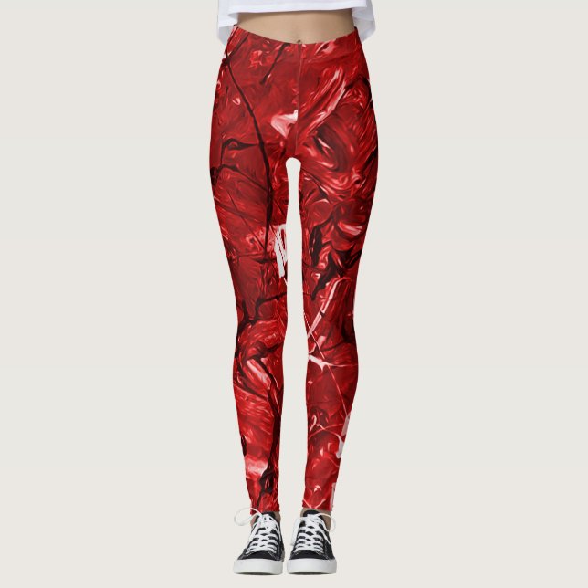 Leggings Caos Rojo (Anverso)