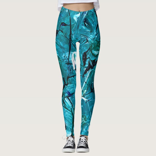 Leggings Caos verde (Anverso)