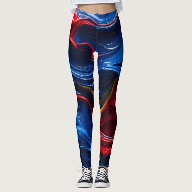 Leggings Capas Sobre Capas De Pintura (Anverso)