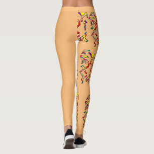 Leggings capoeira ginga engranajes calcetines flip flops