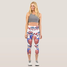 Leggings Capri 4 de julio