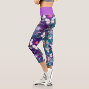 Leggings Capri A Mystical Butterfly Series Design 1