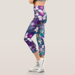 Leggings Capri A Mystical Butterfly Series Design 1