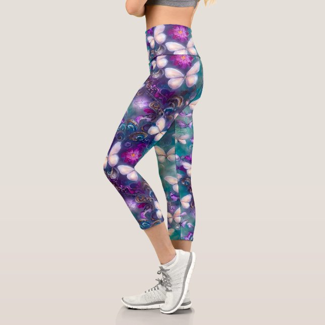 Leggings Capri A Mystical Butterfly Series Design 1 (Izquierda)