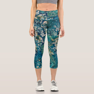 Leggings Capri Abstracción subacuática Fantasía
