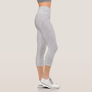 Leggings Capri Abstractos Grises Modernos para Muj