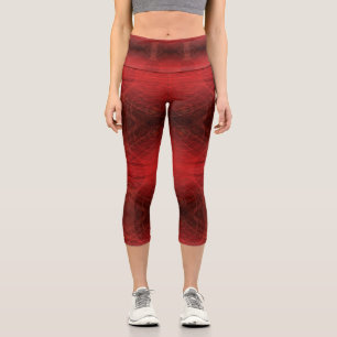 Leggings Capri Aceptación   Medallones de Meditación Roja