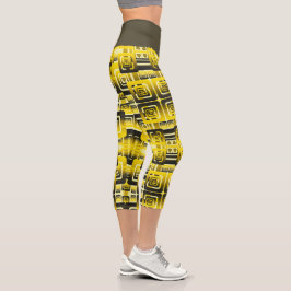 Leggings Capri Activate My Heart Pattern