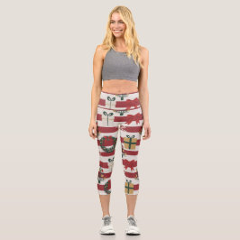 Leggings Capri AD 004 - Patrón digital de Navidades