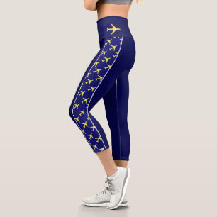 Leggings Capri Aeródromo de Avión de Aviación de Aviación de Avia