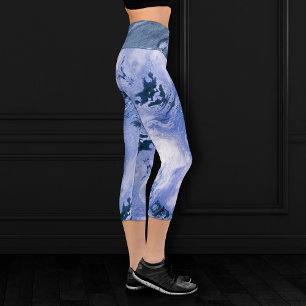 Leggings Capri Agato cristalizado Esencia de piedra de marmol a