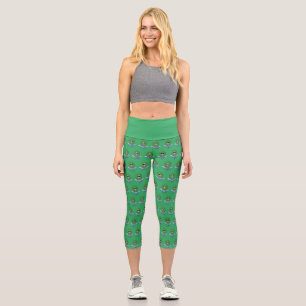 Leggings Capri Alien en su pequeña nave espacial