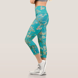 Leggings Capri Almond Blossom Van Gogh