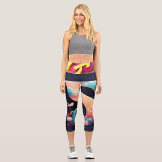 Leggings Capri Alturas de moda: Capris Personalizados De Alto Des