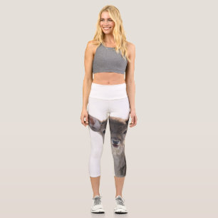 Leggings Capri Amanecer pequeño lindo para los animales.