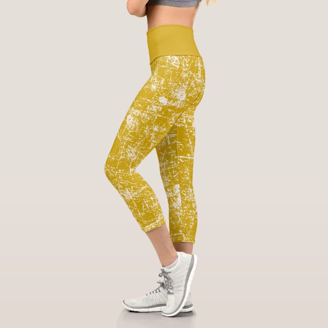 Leggings Capri Amarillo angustiado (Izquierda)