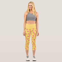 Leggings Capri Amarillo de fresa