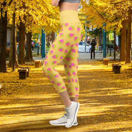 Leggings Capri Amarillo de Fresa