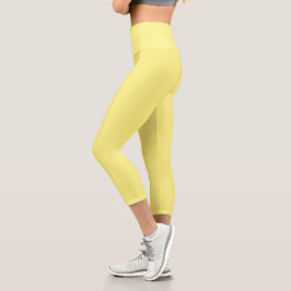 Leggings Capri Amarillo pálido