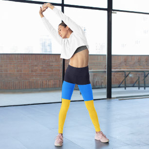 Leggings Capri Amarillo y azul