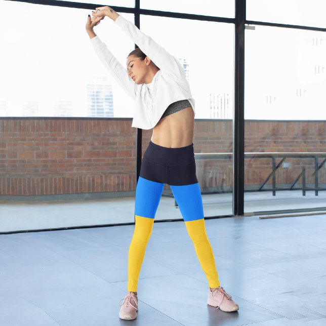 Leggings Capri Amarillo y azul (Subido por el creador)