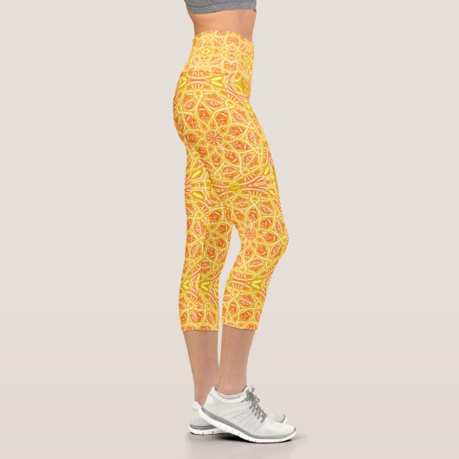 Leggings Capri Amarillo Yoga (Derecha)