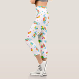 Leggings Capri AMIGOS™   Patrón de Neón de Perk Central
