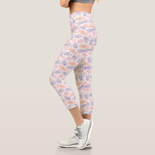 Leggings Capri AMIGOS™   Patrón de Perk Central de Pastel