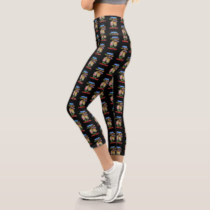 Leggings Capri Amigos que leen juntos permanecen juntos