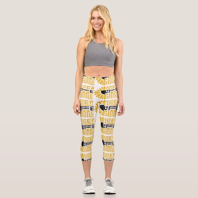 Leggings Capri Ammo Apparel EE.UU. mantiene la vida sencilla capr (Anverso)