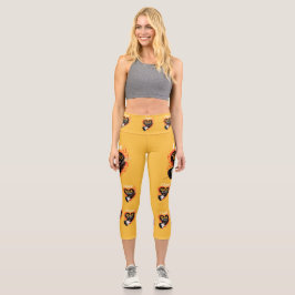 Leggings Capri Amo el Rock & Roll, Guitarra Eléctrica