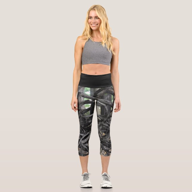 Leggings Capri Amor a un árbol caído (Anverso)